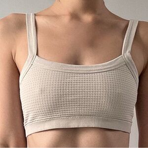 Women's Cream Crop Top